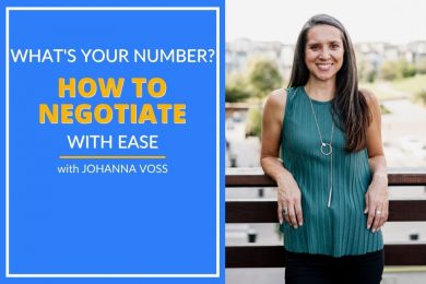 Johanna Voss explains how to negotiate with ease