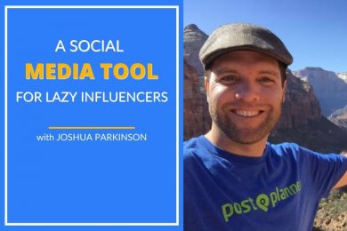 Joshua Parkinson talks about a social media for lazy influencers