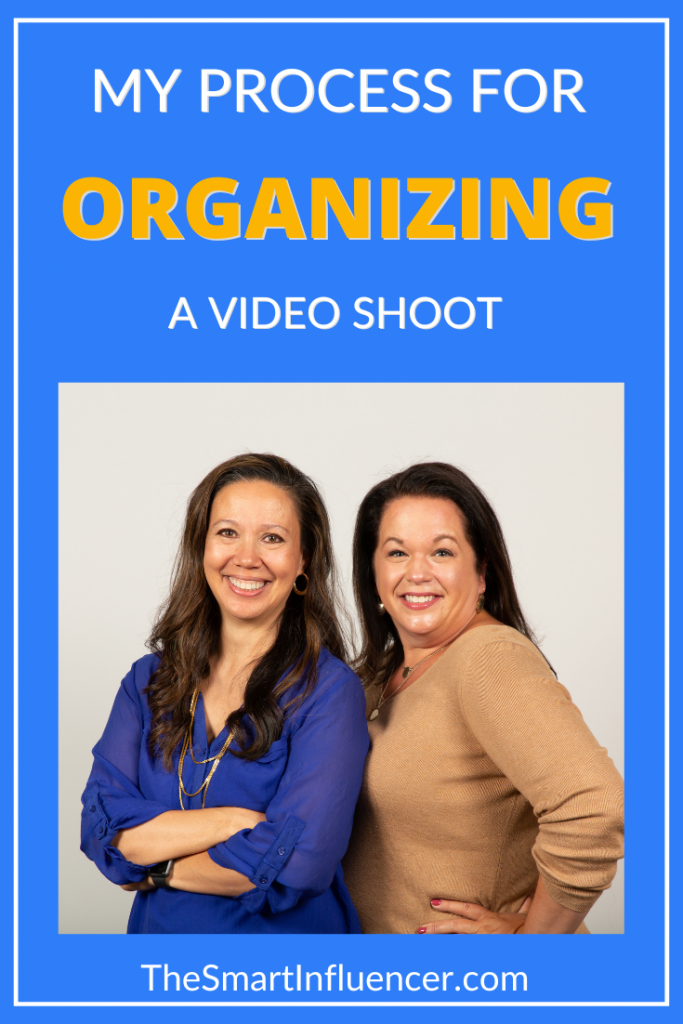 Christina & Corinne discuss their process for organizing a video shoot