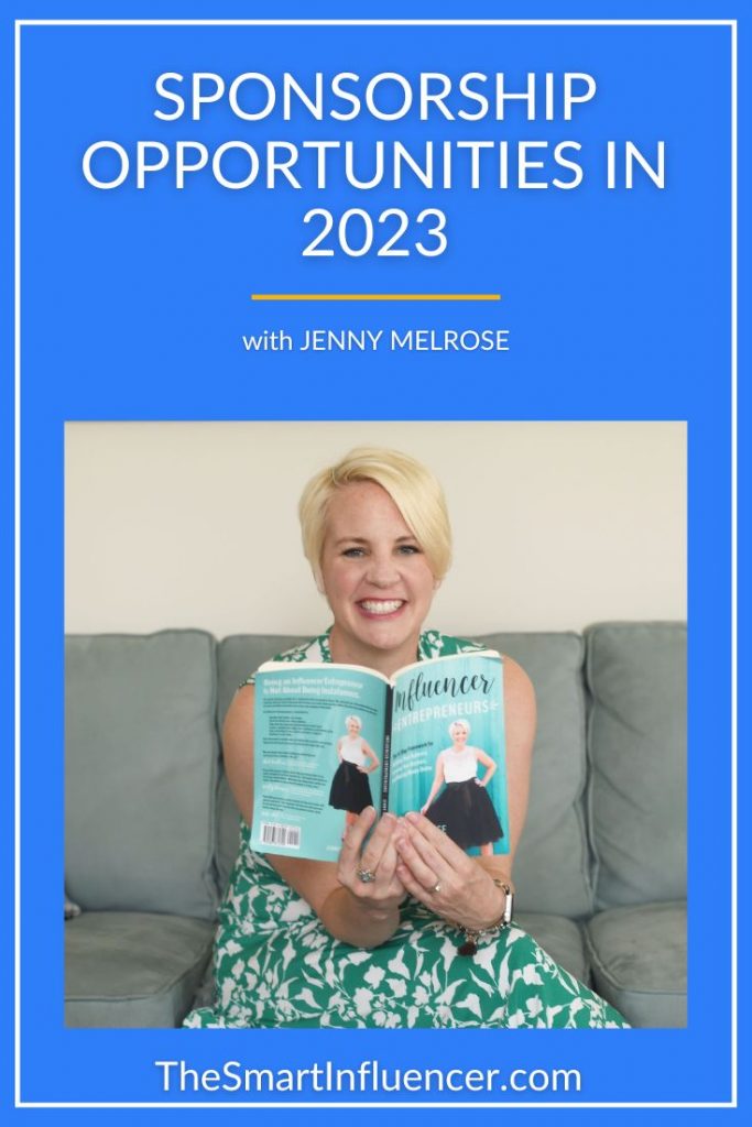 Image of Jenny Melrose with text that says Sponsorship Opportunities in 2023.