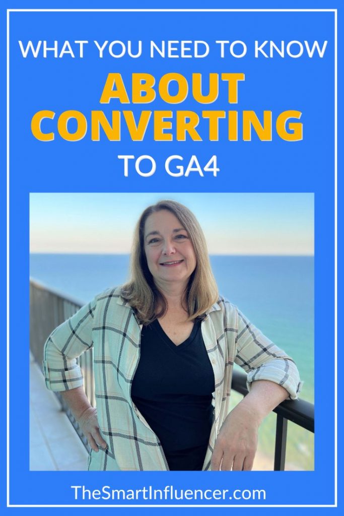 Picture of SHERRY SMOTHERMON-SHORT with text that reads what you need to know about converting to G A 4
