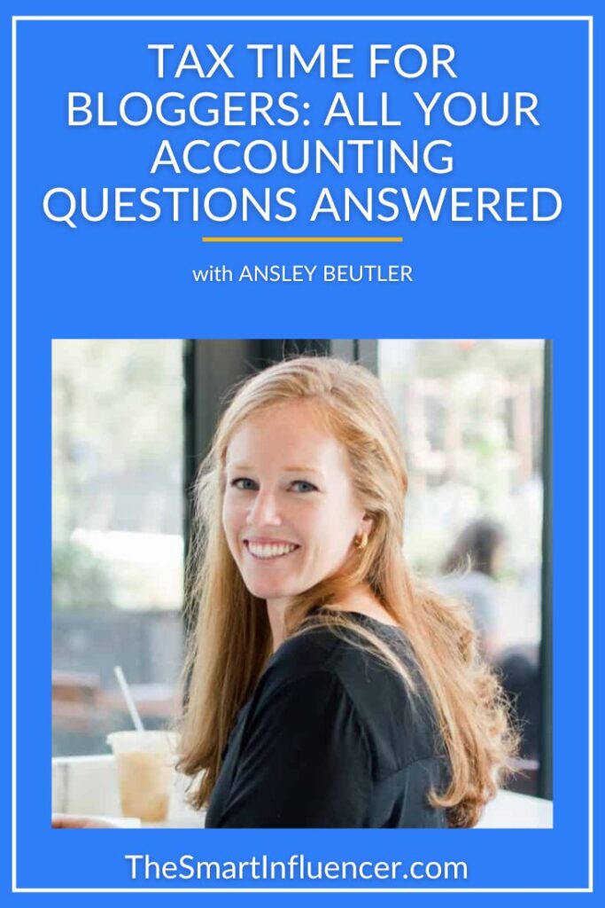 Image of Anslet Beutler with a text that reads Tax Time for Bloggers: All your accounting questions answered
